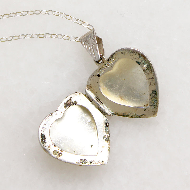 Darling Engraved Sterling Silver Heart Locket 