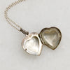 Chubby Engraved Sterling Silver Heart Locket