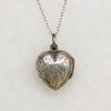 Chubby Engraved Sterling Silver Heart Locket