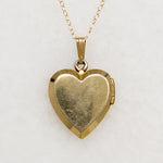 Perfectly Plain Gold Filled Heart Locket