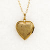 Romantic Gold Filled Heart Locket with Ornate Details