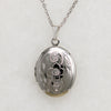 Fern & Flower Silver-Tone Oval Locket