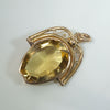 Hungarian Citrine & Gold Spinner Fob