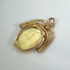 Hungarian Citrine & Gold Spinner Fob