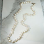 20" Baroque Pearls with Silver Filigree Clasp