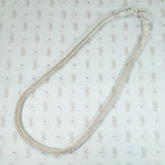 Choker-Length Sterling Silver Foxtail Chain