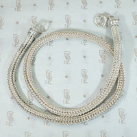 Choker-Length Sterling Silver Foxtail Chain