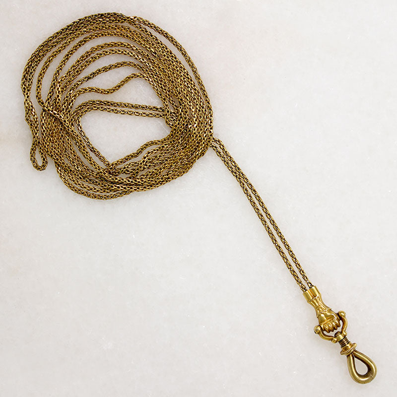 Regency Era 18k Chain with Fabulous Hand & Hook