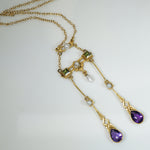 Stunning Suffragette Necklace in Glowing Gold