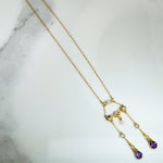 Stunning Suffragette Necklace in Glowing Gold