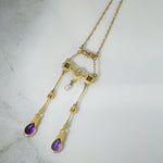 Stunning Suffragette Necklace in Glowing Gold