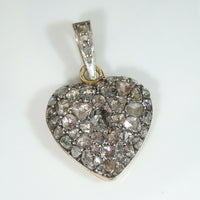 Astonishing French Rose Cut Diamond Heart Locket