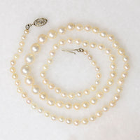 Dreamy 22" Pearls with Diamond Art Deco Clasp