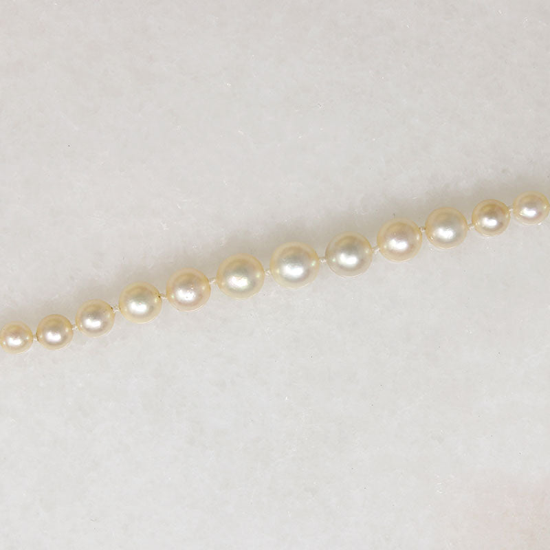 Dreamy 22" Pearls with Diamond Art Deco Clasp