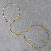 Vintage Gold-Plated Herringbone Chain