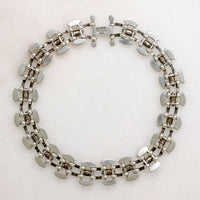 Sinuous Mexican Silver & Turquoise Choker
