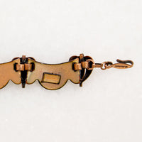 Red & Black Enameled Copper Necklace by Matisse