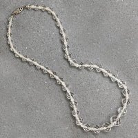 Glittering Graduated Crystal Bead Necklace