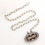 Bohemian Romance !960s Sterling & Carnelian Necklace