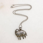 19th Century Chinese Silver Ram Pendant