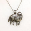 19th Century Chinese Silver Ram Pendant