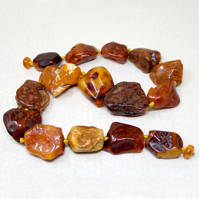 Potent Massive Amber Chunk Necklace