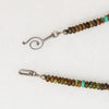 Subtle Turquoise Bead Necklace with Sterling Clasp