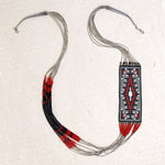 Liquid Silver & Loom Woven Bead Necklace