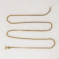 14k Gold 20" Byzantine Chain