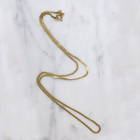 Pretty 17" 14k Gold Serpentine Chain