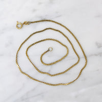 Pretty 17" 14k Gold Serpentine Chain