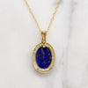 Purest Blue Lapis Lazuli in 14k Gold Pendant