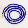 Luxe Strand of Lapis Beads with 14k Gold Clasp