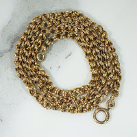 Handsome 14k Gold "Globe" Link Chain