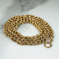 Handsome 14k Gold "Globe" Link Chain