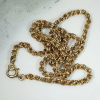 Handsome 14k Gold "Globe" Link Chain