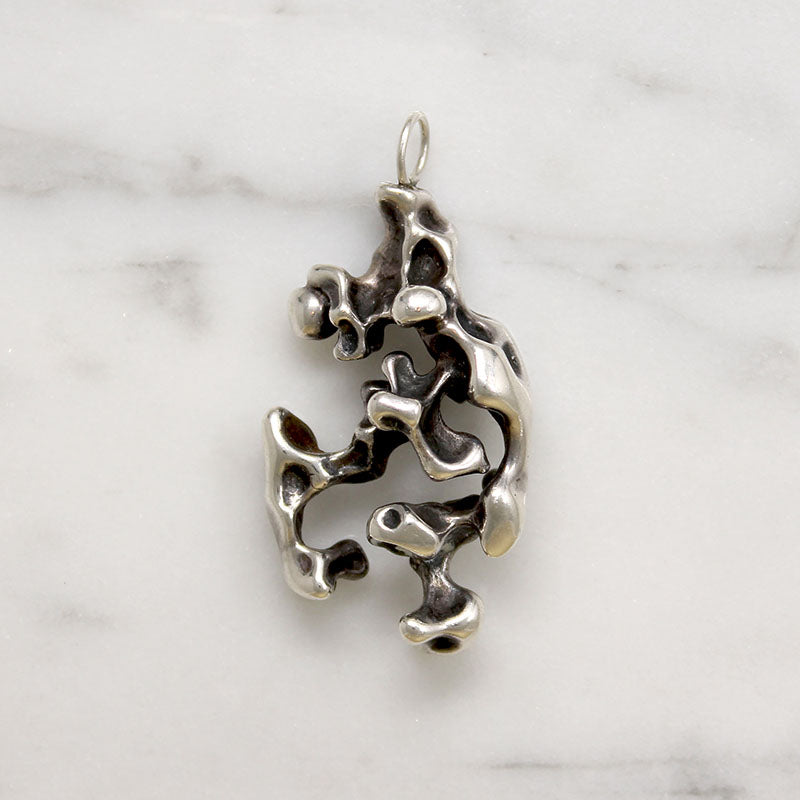 Modernist Free Form Sterling Silver Pendant
