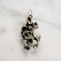 Modernist Free Form Sterling Silver Pendant