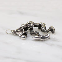 Modernist Free Form Sterling Silver Pendant