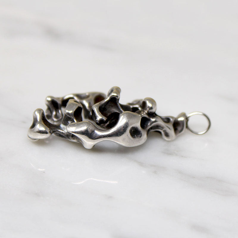 Modernist Free Form Sterling Silver Pendant