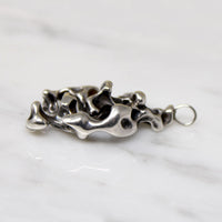 Modernist Free Form Sterling Silver Pendant