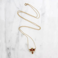 Delicate Enamel Damselfly Necklace