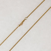 Classic 24" 14k Gold Vintage Twisted Rope Chain