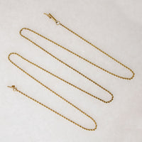 Classic 24" 14k Gold Vintage Twisted Rope Chain