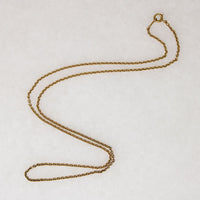 Versatile 18" 14k Gold Vintage Cable Chain
