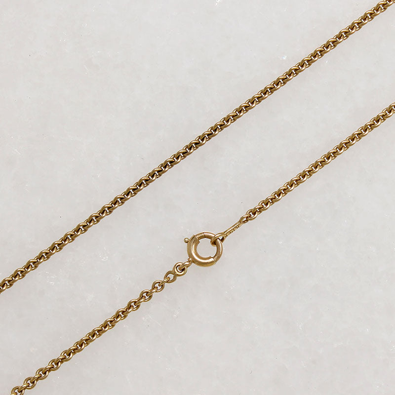 Versatile 18" 14k Gold Vintage Cable Chain