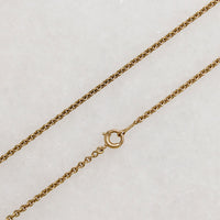 Versatile 18" 14k Gold Vintage Cable Chain