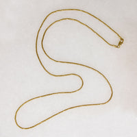 Slinky 24" Gold Snake Chain with Bright Cut Facets