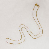 Dainty 18" 14k Gold Box Chain