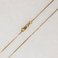Dainty 18" 14k Gold Box Chain